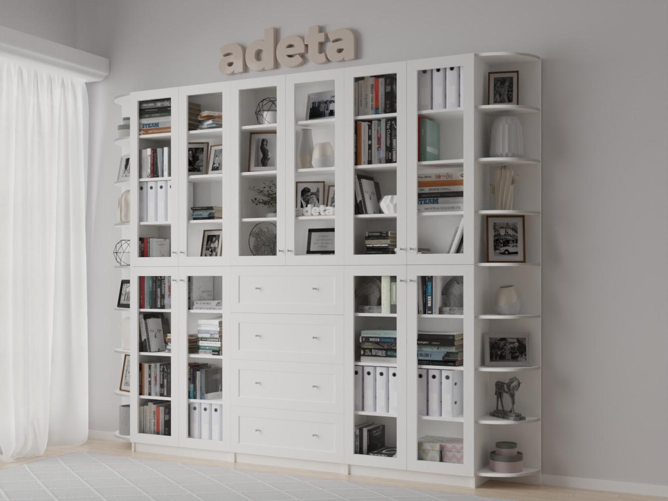 Книжный шкаф Билли 424 white ИКЕА (IKEA) изображение товара