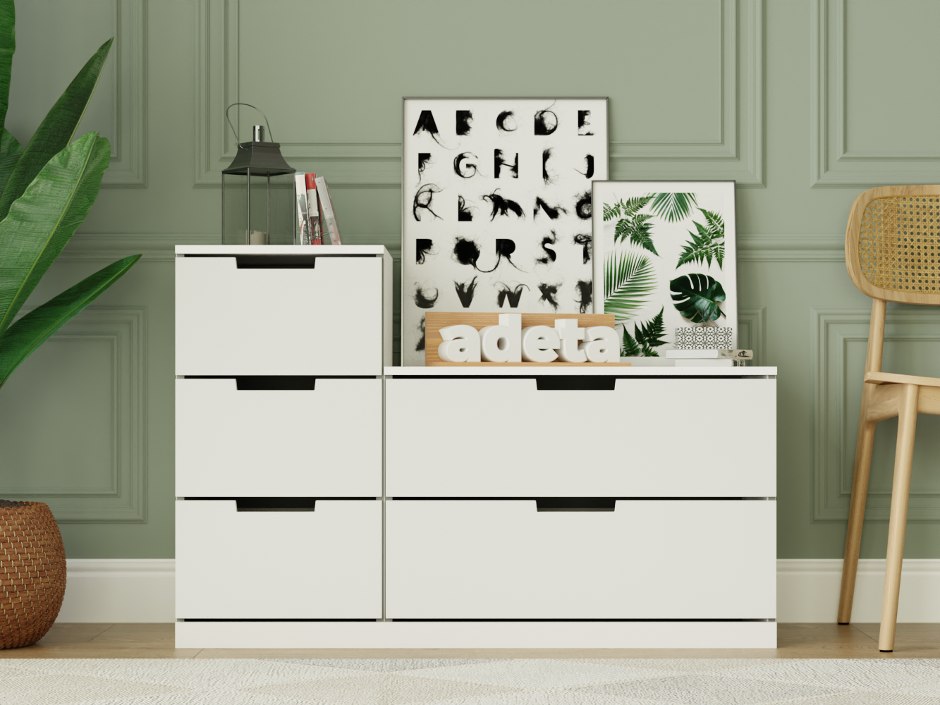 Комод Нордли 14 white ИКЕА (IKEA) изображение товара