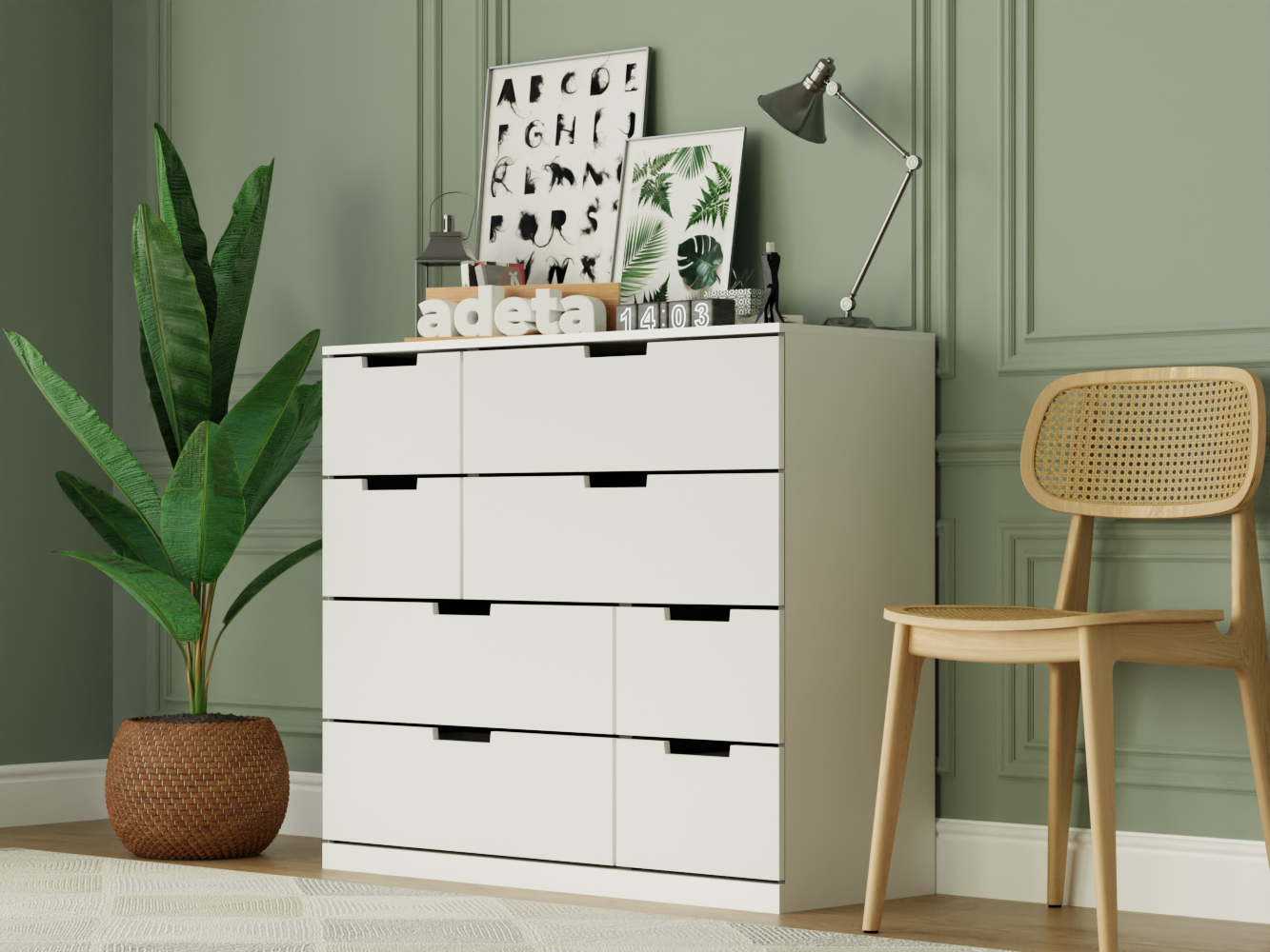 Комод Нордли 29 white ИКЕА (IKEA) изображение товара