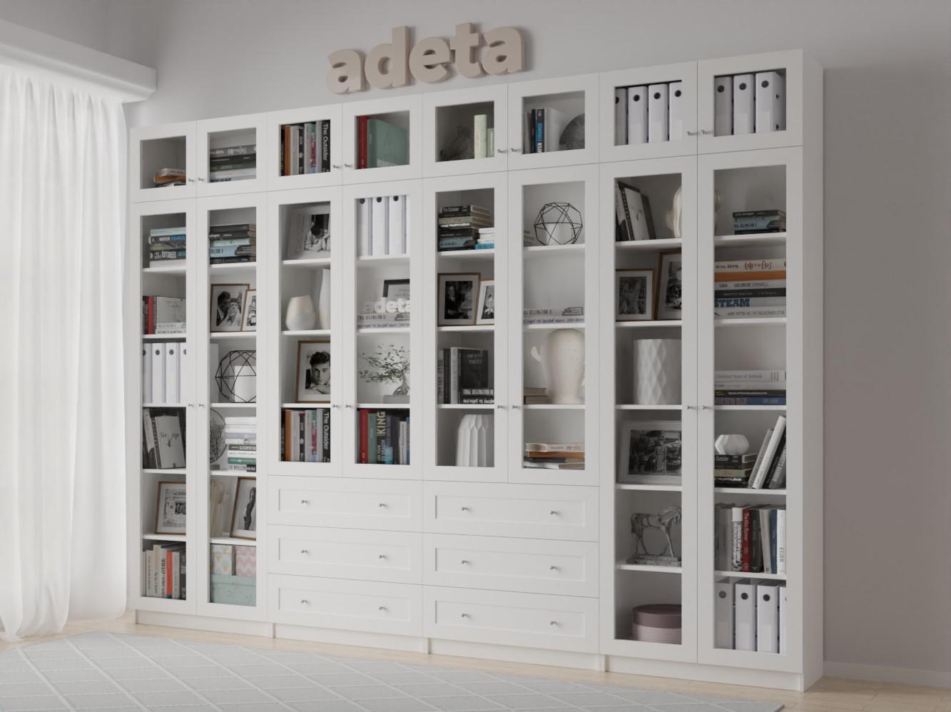 Книжный шкаф Билли 372 white ИКЕА (IKEA) изображение товара