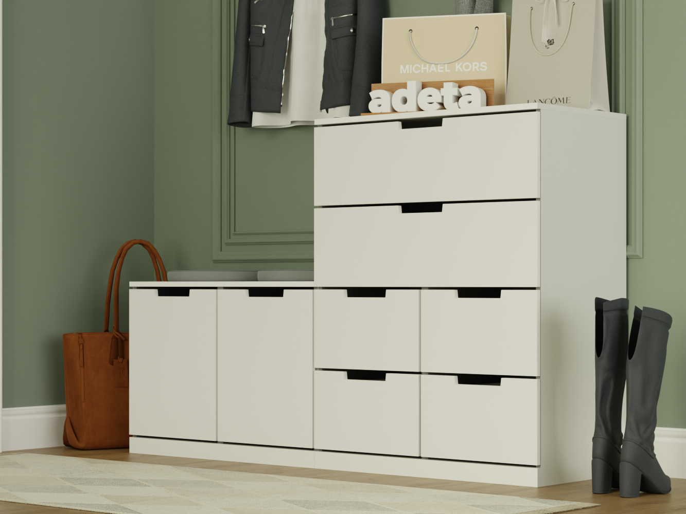 Комод Нордли 39 white ИКЕА (IKEA) изображение товара